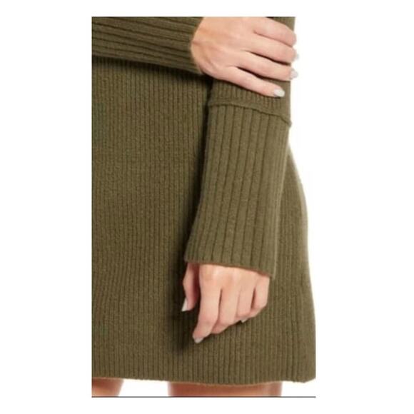 SOMETHING NAVY Fitted Ribbed Mini Tunic Sweater Dress Size XS - Picture 3 of 12